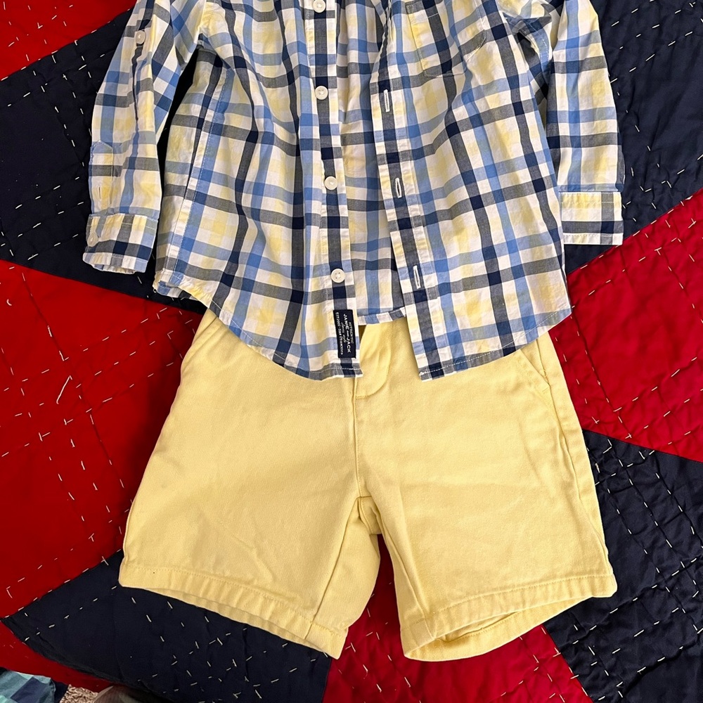 Janie and Jack Yellow Shorts